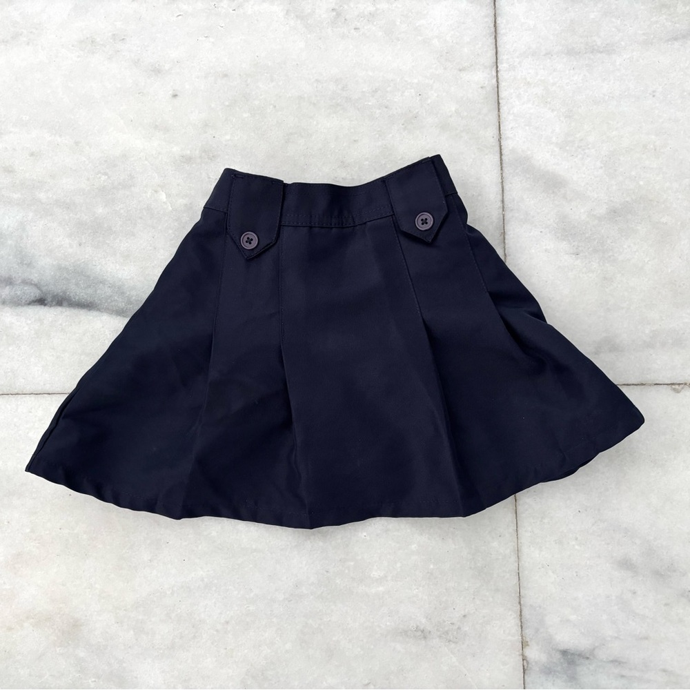 Beverly Hills Polo Club Navy Blue Pleated Skirt School Uniform Girls Size 5